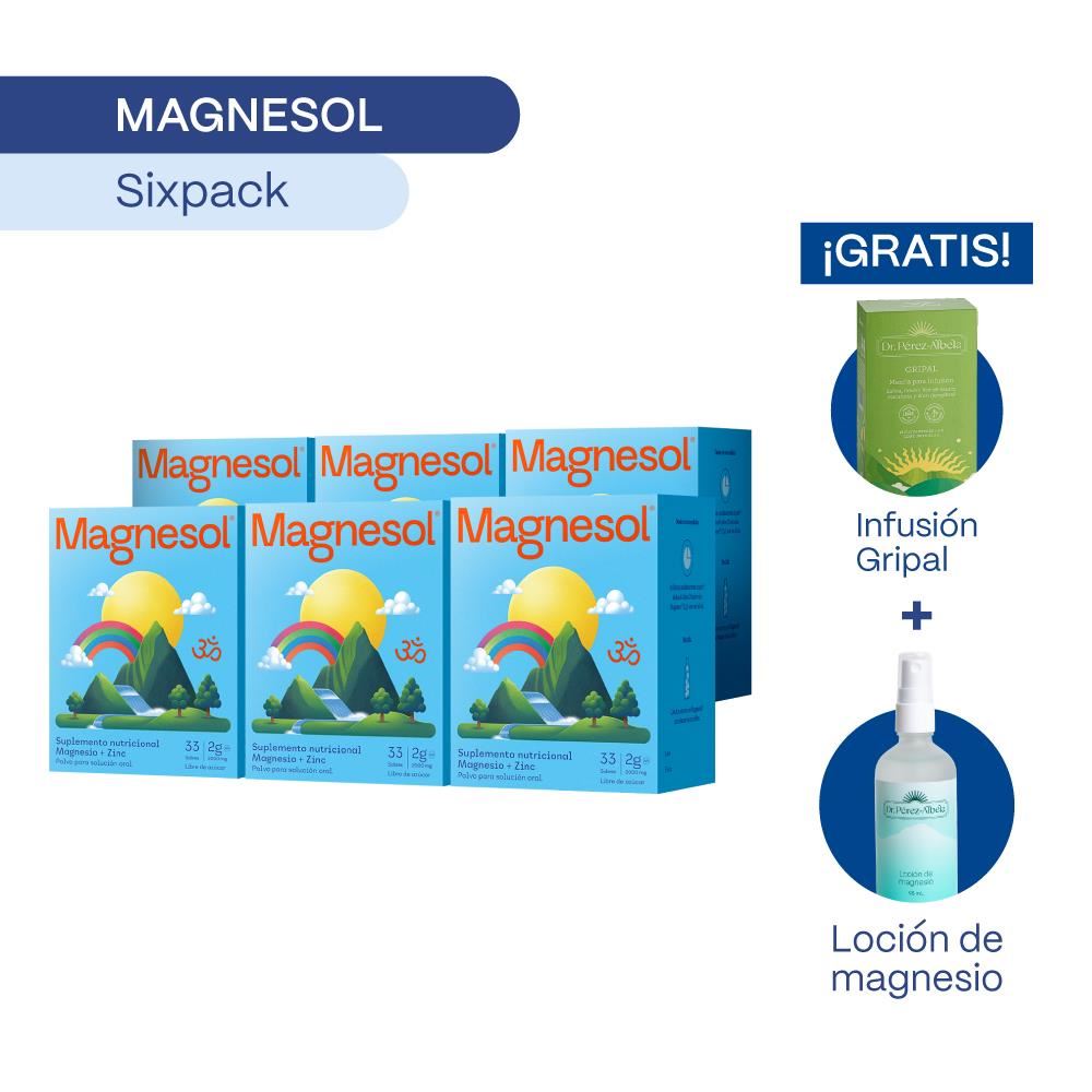 SIXPACK: MAGNESOL CLÁSICO x 33 sobres